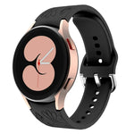 Butterfly Flower Embossed Silicone Watch Band, For Samsung Galaxy Watch 6