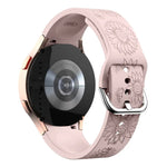 Sunflower Pattern Embossed Silicone Watch Band, For Samsung Galaxy Watch 6