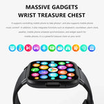DM60+ 1,83 Zoll BT5.2 Smartwatch, unterstützt Bluetooth-Anrufe / Schlafüberwachung / Blutzuckermessung / Blutsauerstoffmessung / Temperaturmessung / Herzfrequenzmessung / Blutdruckmessung