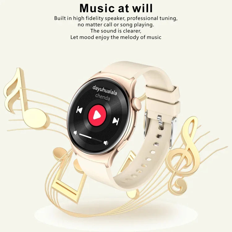 QX10 1,43 Zoll BT5.2 Smartwatch, unterstützt Schlaf-/Herzfrequenz-/Blutsauerstoff-/Blutdrucküberwachung