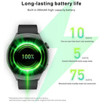 QX10 1,43 Zoll BT5.2 Smartwatch, unterstützt Schlaf-/Herzfrequenz-/Blutsauerstoff-/Blutdrucküberwachung