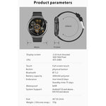 QX10 1,43 Zoll BT5.2 Smartwatch, unterstützt Schlaf-/Herzfrequenz-/Blutsauerstoff-/Blutdrucküberwachung