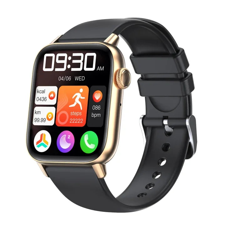 QS08 PRO 1,83 Zoll BT5.2 Smartwatch mit Unterstützung für Schlaf-/Herzfrequenz-/Blutsauerstoff-/Temperatur-/Blutdrucküberwachung