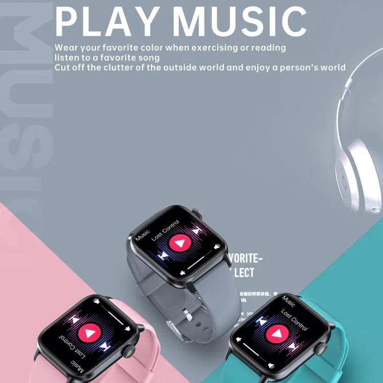 QS08 PRO 1,83 Zoll BT5.2 Smartwatch mit Unterstützung für Schlaf-/Herzfrequenz-/Blutsauerstoff-/Temperatur-/Blutdrucküberwachung