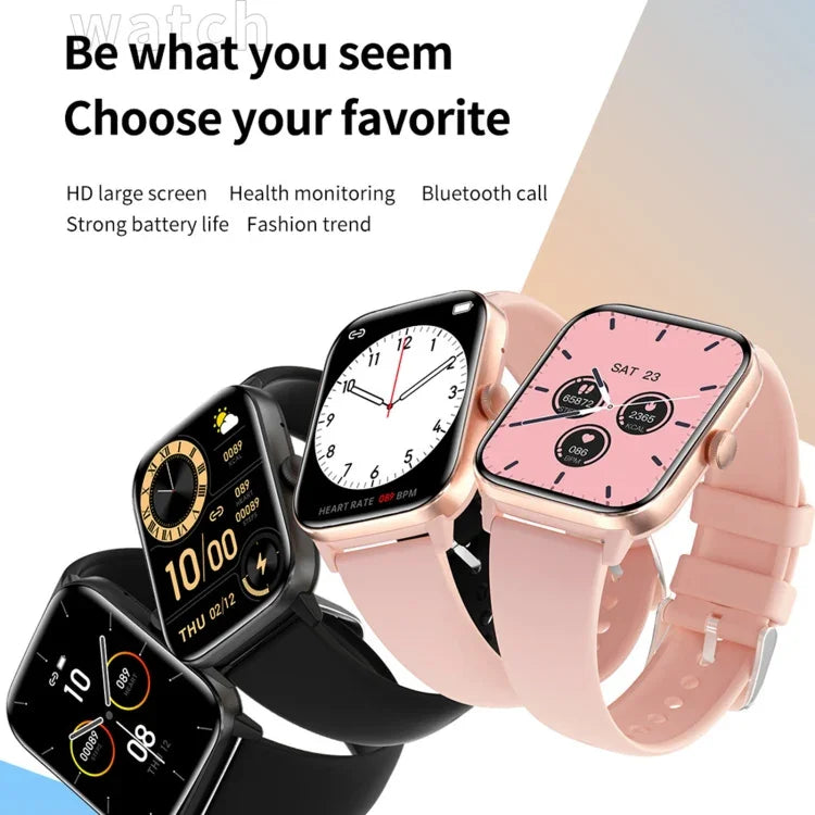 QS11 1,91 Zoll BT5.2 Smartwatch, unterstützt Schlaf-/Herzfrequenz-/Blutsauerstoff-/Blutdrucküberwachung