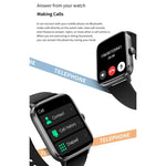 QS11 1,91 Zoll BT5.2 Smartwatch, unterstützt Schlaf-/Herzfrequenz-/Blutsauerstoff-/Blutdrucküberwachung