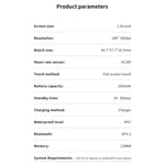 QS11 1,91 Zoll BT5.2 Smartwatch, unterstützt Schlaf-/Herzfrequenz-/Blutsauerstoff-/Blutdrucküberwachung