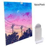 Wandmontierter Schallplattenständer aus Acryl ohne Bohren, 6er-Pack, 18er-Pack, 30er-Pack