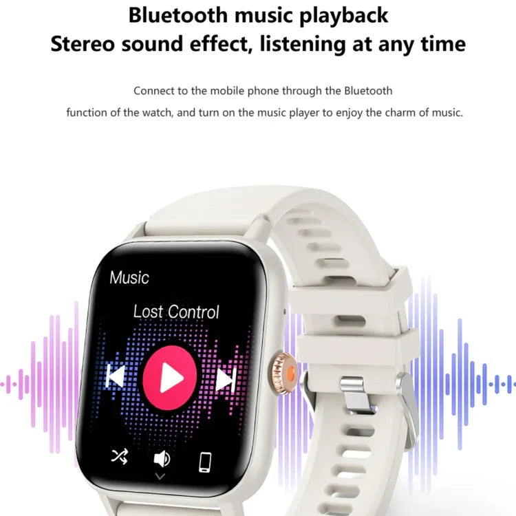 QS13 1,83 Zoll BT5.2 Smartwatch, unterstützt Bluetooth-Anrufe / Schlafüberwachung / Blutzuckermessung / Blutsauerstoffmessung / Herzfrequenzmessung / Blutdruckmessung