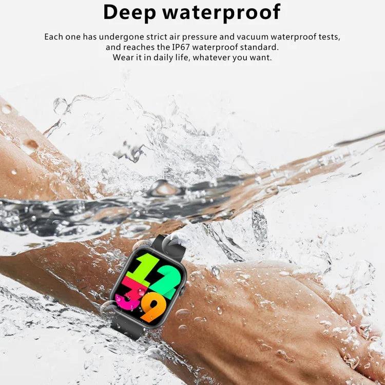 QX7 Pro 2,0 Zoll BT5.2 Smartwatch, unterstützt Bluetooth-Anrufe / Schlafüberwachung / Blutzuckermessung / Blutsauerstoffmessung / Temperaturmessung / Herzfrequenzmessung / Blutdruckmessung