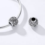 S925 Sterling Silber Retro-Blumenperlen DIY Armband Halskette Accessoires