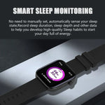 P43 Bluetooth-Smartwatch mit 1,8-Zoll-TFT-Bildschirm, unterstützt Herzfrequenzmessung und über 100 Sportmodi