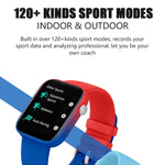 P43 Bluetooth-Smartwatch mit 1,8-Zoll-TFT-Bildschirm, unterstützt Herzfrequenzmessung und über 100 Sportmodi