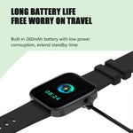 P43 Bluetooth-Smartwatch mit 1,8-Zoll-TFT-Bildschirm, unterstützt Herzfrequenzmessung und über 100 Sportmodi