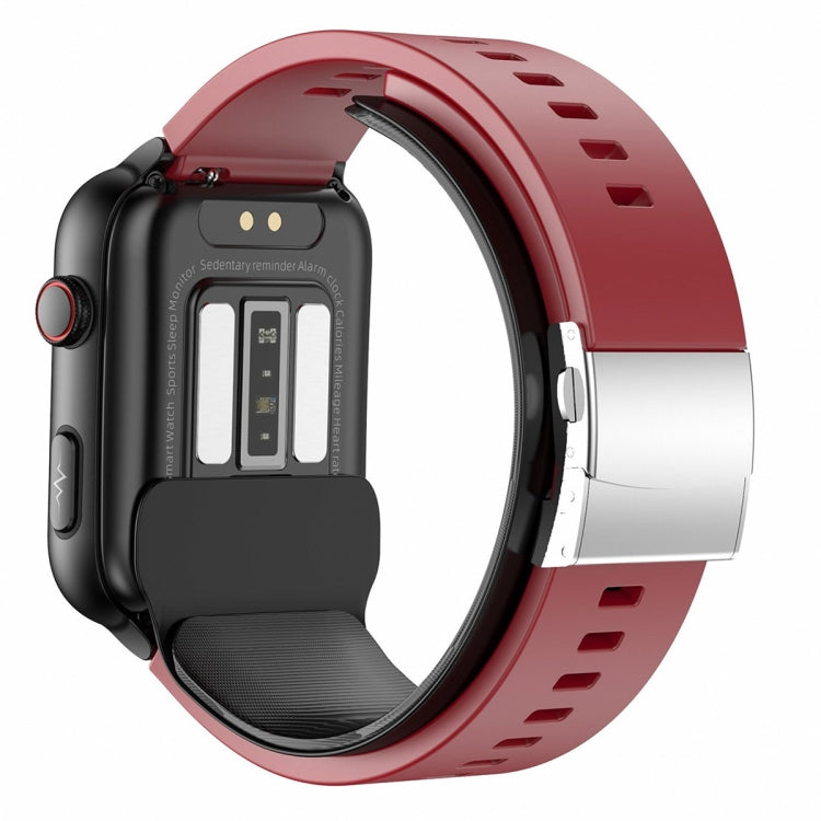 TK63 Smartwatch mit 1,91-Zoll-Farbdisplay und Luftpumpe, unterstützt Blutdruckmessung/EKG