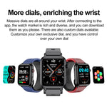 TK63 Smartwatch mit 1,91-Zoll-Farbdisplay und Luftpumpe, unterstützt Blutdruckmessung/EKG