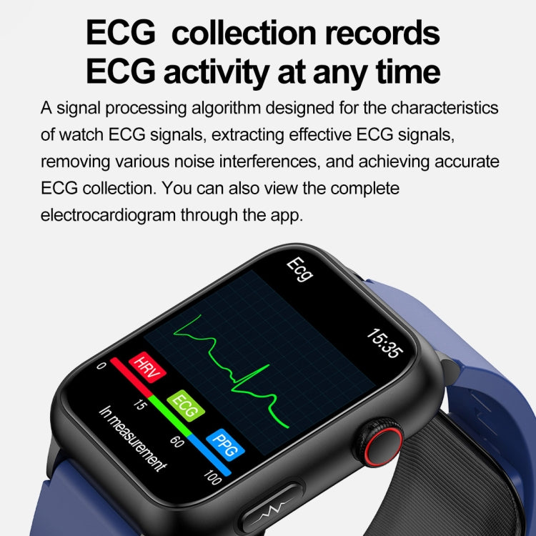 TK63 Smartwatch mit 1,91-Zoll-Farbdisplay und Luftpumpe, unterstützt Blutdruckmessung/EKG