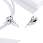 S925 Sterling Silber Tulpenperlen DIY Armband Halskette Zubehör