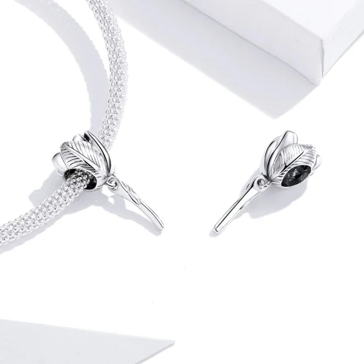 S925 Sterling Silber Tulpenperlen DIY Armband Halskette Zubehör