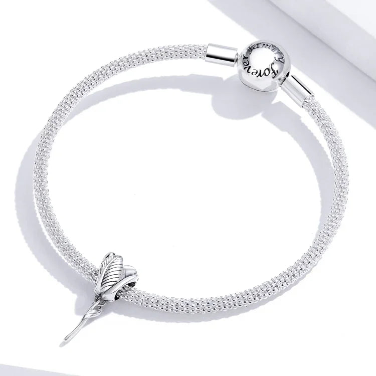 S925 Sterling Silber Tulpenperlen DIY Armband Halskette Zubehör