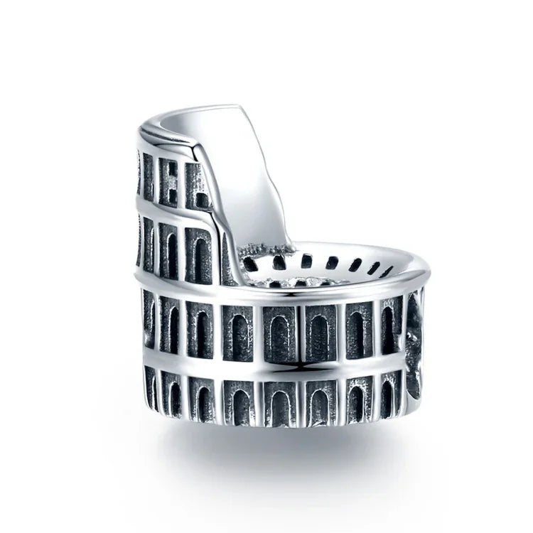 S925 Sterling Silber Colosseum Perlen DIY Armband Halskette Zubehör