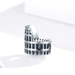 S925 Sterling Silber Colosseum Perlen DIY Armband Halskette Zubehör
