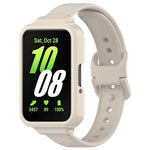 PC-Schutzhülle mit halber Abdeckung + Silikon-Uhrenarmband-Set, für Samsung Galaxy Fit 3