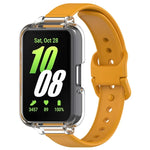 PC-Schutzhülle mit halber Abdeckung + Silikon-Uhrenarmband-Set, für Samsung Galaxy Fit 3