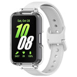 PC-Schutzhülle mit halber Abdeckung + Silikon-Uhrenarmband-Set, für Samsung Galaxy Fit 3