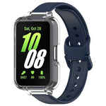 PC-Schutzhülle mit halber Abdeckung + Silikon-Uhrenarmband-Set, für Samsung Galaxy Fit 3
