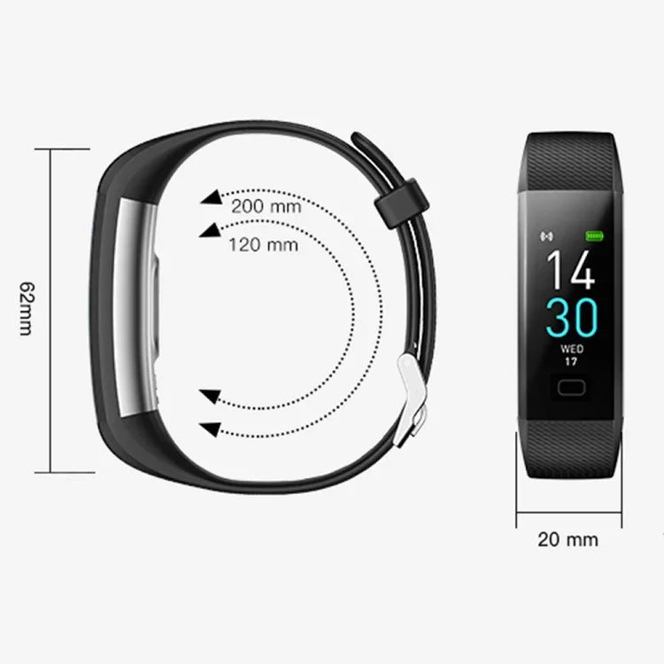 S5-4 Smart Bracelet IP68 Wasserdichter Herzfrequenz-Sport-Fitness-Tracker Smartwatch