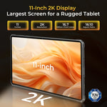 OUKITEL RT8 4G-Netzwerk IP68/IP69K Robustes Tablet, 11 Zoll Android 13 MediaTek Helio G99 Quad Core Unterstützung Dual-SIM, EU-Stecker, RT8 6GB+256GB