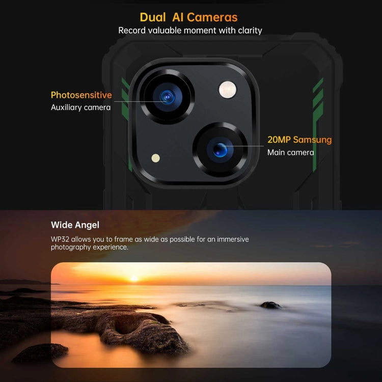 Oukitel WP32, IP68/IP69K, 5,93 Zoll, Android 13, Unisoc Tiger T606 Octa-Core-Prozessor, NFC, OTG, Netzwerk: 4G, 4 GB + 128 GB