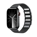 Magnetverschluss Geflochtenes Kettenarmband aus Edelstahl, für Apple Watch SE 40mm, für Apple Watch SE 44mm, für Apple Watch Series 6 40mm, für Apple Watch Series 6 44mm, für Apple Watch Series 5 44mm, für Apple Watch Series 5 40mm