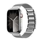 Magnetverschluss Geflochtenes Kettenarmband aus Edelstahl, für Apple Watch SE 40mm, für Apple Watch SE 44mm, für Apple Watch Series 6 40mm, für Apple Watch Series 6 44mm, für Apple Watch Series 5 44mm, für Apple Watch Series 5 40mm