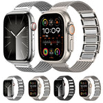 Magnetverschluss Geflochtenes Kettenarmband aus Edelstahl, für Apple Watch SE 40mm, für Apple Watch SE 44mm, für Apple Watch Series 6 40mm, für Apple Watch Series 6 44mm, für Apple Watch Series 5 44mm, für Apple Watch Series 5 40mm