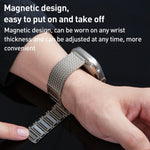 Magnetverschluss Geflochtenes Kettenarmband aus Edelstahl, für Apple Watch SE 40mm, für Apple Watch SE 44mm, für Apple Watch Series 6 40mm, für Apple Watch Series 6 44mm, für Apple Watch Series 5 44mm, für Apple Watch Series 5 40mm