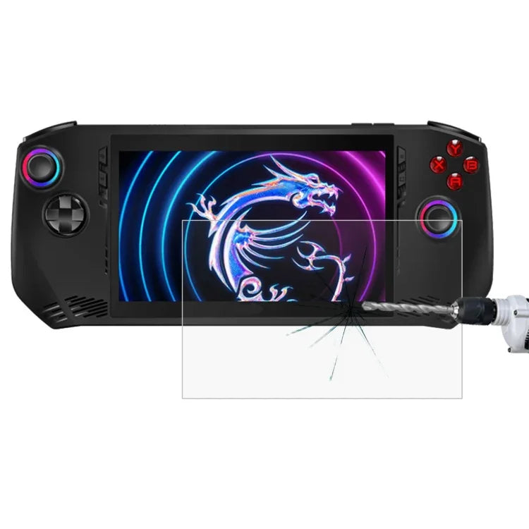9H 0,3 mm explosionsgeschützte Schutzglasfolie, für MSI Claw 8 AI+ und MSI Claw 7-Zoll-Spielkonsole