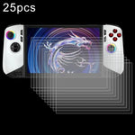 25 Stück 9H 0,3 mm explosionsgeschützte Schutzglasfolien, für MSI Claw 8 AI+ und MSI Claw 7-Zoll-Spielkonsole