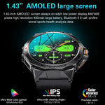K62 Smartwatch mit 1,43 Zoll AMOLED-Rundbildschirm und Unterstützung für Bluetooth-Anrufe