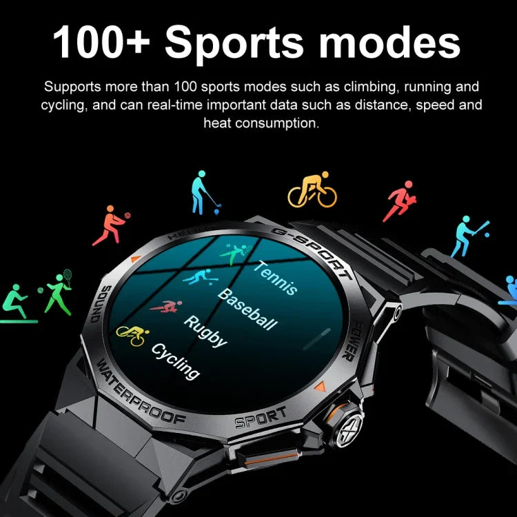 K62 Smartwatch mit 1,43 Zoll AMOLED-Rundbildschirm und Unterstützung für Bluetooth-Anrufe