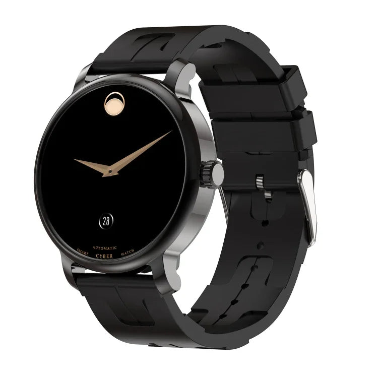 LEMFO LF35 Smartwatch mit 1,43 Zoll AMOLED-Rundbildschirm, Silikonarmband und Unterstützung für Blutsauerstoffmessung