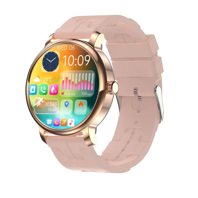 LEMFO LF35 Smartwatch mit 1,43 Zoll AMOLED-Rundbildschirm, Silikonarmband und Unterstützung für Blutsauerstoffmessung