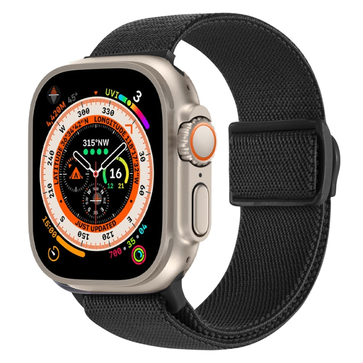 Uhrenarmband aus Nylon mit Karbonfaserstruktur und Schnappverschluss, für Apple Watch SE 2023 40mm, für Apple Watch Ultra 2 49mm, für Apple Watch Series 9 45mm