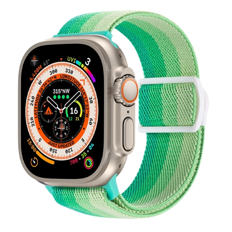 Uhrenarmband aus Nylon mit Karbonfaserstruktur und Schnappverschluss, für Apple Watch SE 2023 40mm, für Apple Watch Ultra 2 49mm, für Apple Watch Series 9 45mm
