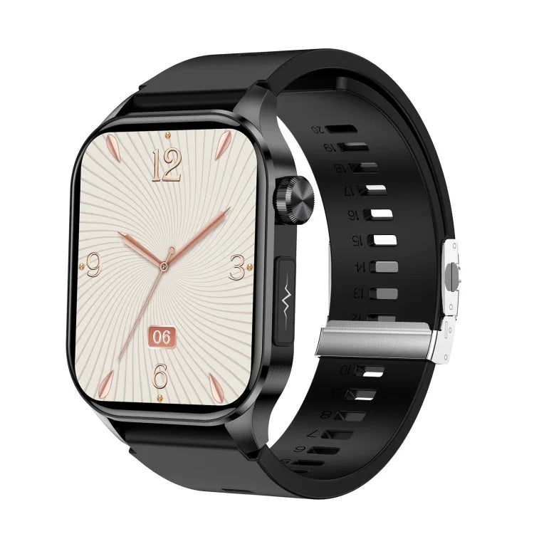 ET580 2,04 Zoll AMOLED-Bildschirm Sport-Smartwatch mit Unterstützung für Bluetooth-Anrufe und EKG-Funktion