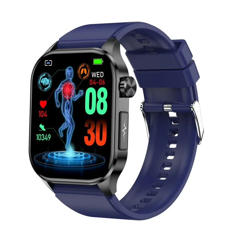 ET580 2,04 Zoll AMOLED-Bildschirm Sport-Smartwatch mit Unterstützung für Bluetooth-Anrufe und EKG-Funktion