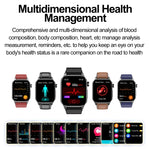 ET580 2,04 Zoll AMOLED-Bildschirm Sport-Smartwatch mit Unterstützung für Bluetooth-Anrufe und EKG-Funktion