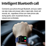 ET580 2,04 Zoll AMOLED-Bildschirm Sport-Smartwatch mit Unterstützung für Bluetooth-Anrufe und EKG-Funktion