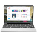 GXMO F152G 15,6 Zoll Laptop, Windows 11 Intel Alder Lake N95 Quad-Core, unterstützt Fingerabdruck-Entsperrung, 16 GB+512 GB
